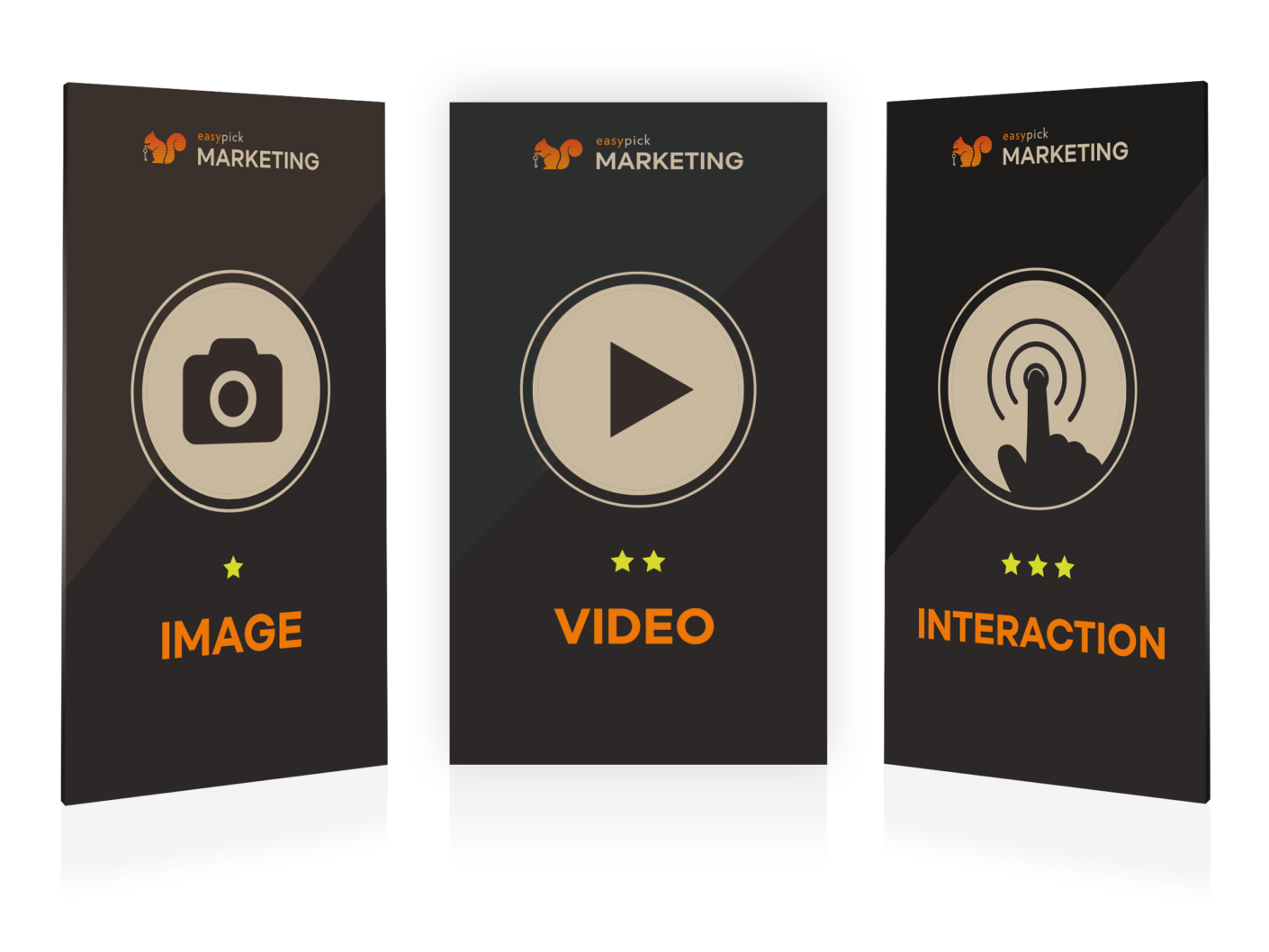 Easypick Marketing displays — Image, Video, Interaction