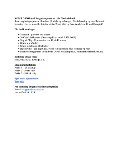 Easypick Offers (DK) Preview